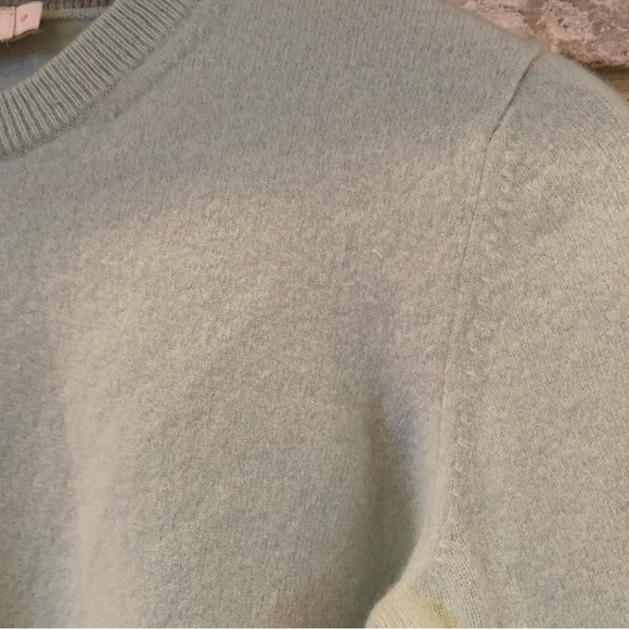 Tory Burch | 100% Cashmere Sweater | Spring Mint | SP - Picture 9 of 13